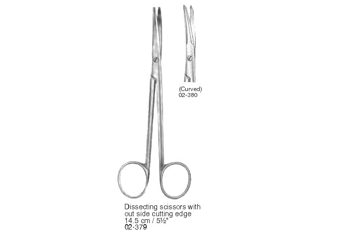 Para Medical Industries - Dissecting Scissors PMI-02-379 to 02-380